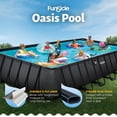 thumbnail image 4 of Funsicle 24 Ft Oasis Designer Lap Above Ground Pool with Pump, Rectangular Frame, 4 of 6
