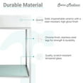 thumbnail image 5 of Pierre 24 Single, Freestanding, Open Shelf, Chrome Metal Frame Bathroom Vanity, 5 of 12