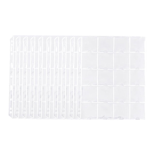 10 Uds. De Fundas Transparentes Para Monedas, Páginas Para Monedas Conmemorativas, Coleccionista De Bolsillo Sunnimix Tarjetas Álbum Libro