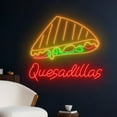 thumbnail image 3 of Handmadetneonsign Mexican Quesadillas Neon Sign, Quesadillas Wall Art Decor, Mexican Food Wall Decor, 3 of 4