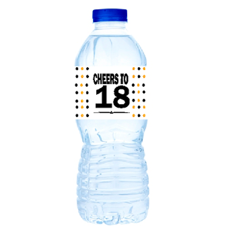 18th Birthday / Anniversary Party Decoration Water Bottle Labels - Walmart.com - Walmart.com