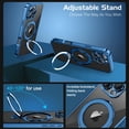 thumbnail image 2 of Funda para teléfono celular GUAGUA iPhone 16 Pro 6.3 pulgadas con soporte magnético azul, 2 of 8