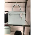 thumbnail image 2 of Kate Spade Staci Large Top Zip Satchel Crossbody Saffiano Leather Crystal Blue, 2 of 5