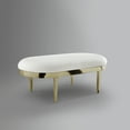 thumbnail image 6 of Inspired Home Ariyah Upholstered Bench, White, 6 of 9