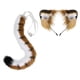 thumbnail image 1 of Accesorios de cosplay de animales, decoración para fiestas temáticas, lindos disfraces para cumpleaños y carnaval. Conjunto de cola de oreja de animales, 1 of 9