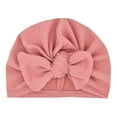 thumbnail image 1 of WEIYLL Hats For Baby Newborn Colorful Bowknot Elastics Turban Knit Infant Care Ruffles Kids Baby Sun Cap, 1 of 2