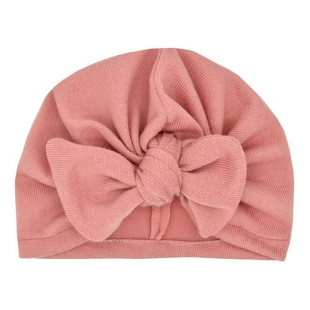 

Relanfenk Baby Hats Toddler Boys Girls Colorful Beanie Bowknot Elastics Turban Cap Knit Hat