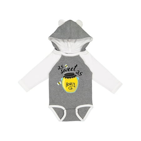 

Inktastic As Sweet As Honey Gift Baby Boy or Baby Girl Long Sleeve Bodysuit