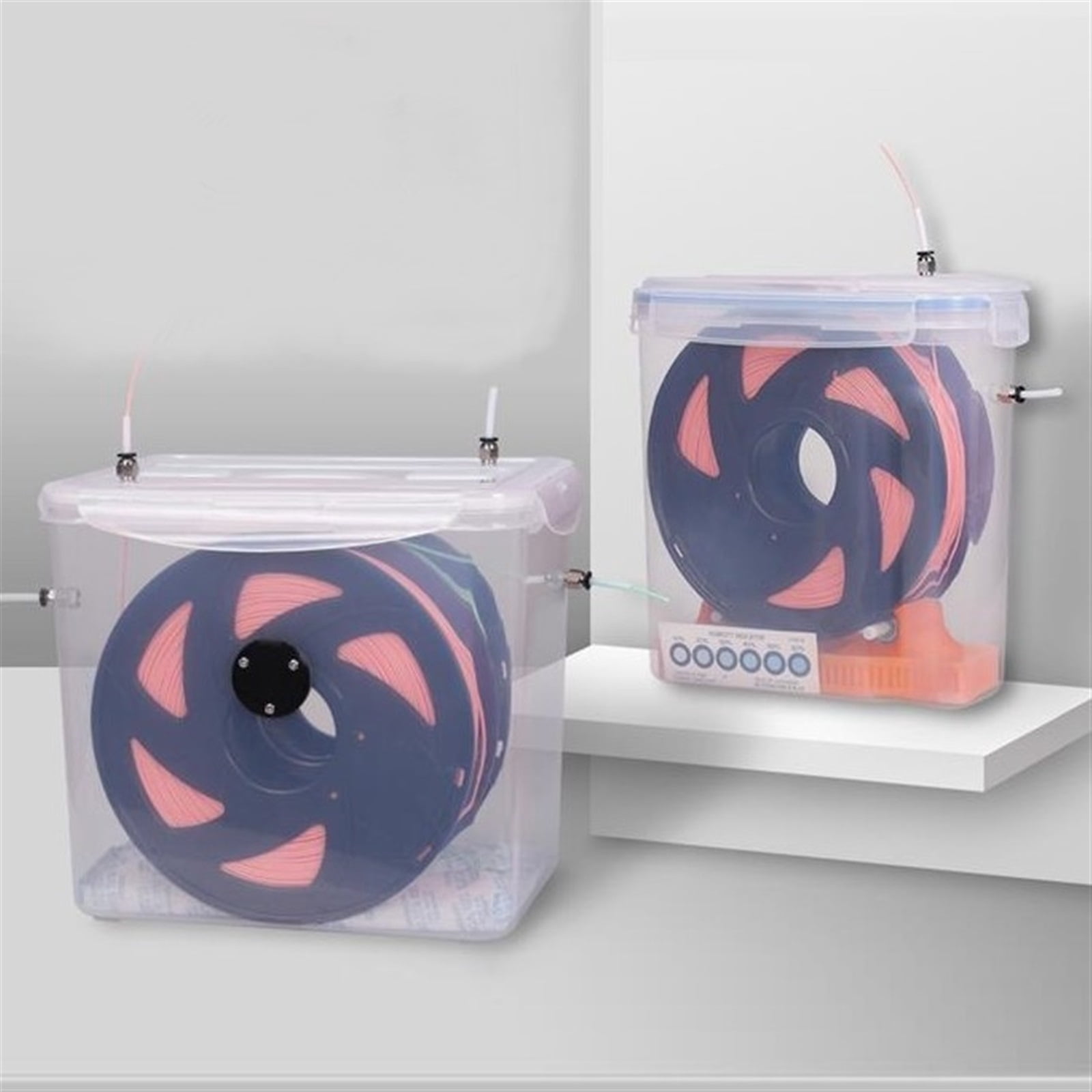 3D Printer Accessory, Filament Storage with Mount Rack, Compatible with 1 Kg 1.75mm PLA/PVA/ABS, Moisture-proof Sealed Box