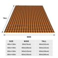 thumbnail image 3 of Fotbe Black And Orange Houndstooth Manta de Franela Acolchonada con Estampado, Súper Suave y Esponjosa, Extra Grande para Sofá, Cama, Uso Todo el Año-80"x60", 3 of 7