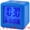 Blue, variant on Unique Bargains Digital Alarm Clock Ascending Sound Snooze White 3.1"L x 2.6"W x 3.1"H