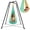 Mint Green Gradient, variant on G TALECO GEAR Sensory Swing with stand and Pod Swing, Sensory Chair Indoor and Outdoor, x-Shaped Swing Set for Backyard, Metal Hammock Chair Stand for Kids &Adults, 330LBS,Pink&White