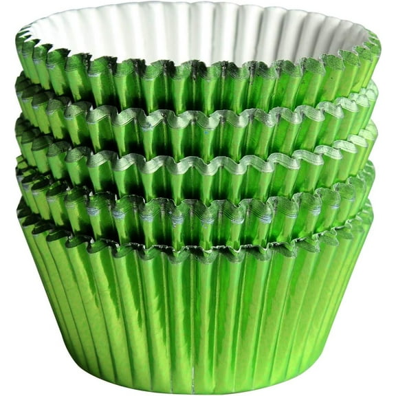 100Pcs Cupcake Paper Baking Cups Wrapper Liners Cake, Foil Cupcake Liners for Baking Cupcakes