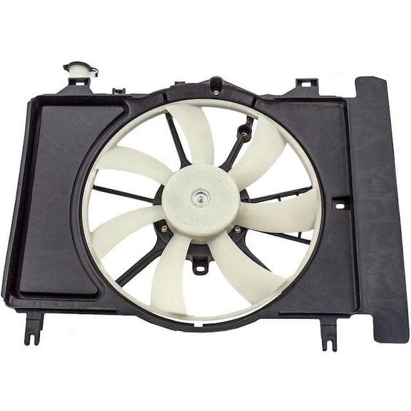 Radiator Fan Assembly - Compatible with 2007 - 2014 Toyota Yaris 1.5L 4-Cylinder Naturally Aspirated DOHC GAS 2008 2009 2010 2011 2012 2013