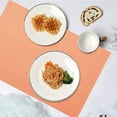 thumbnail image 5 of 1 pcs Placemats Woven Vinyl Place Mats for Dining Table Wipe Clean Heat Resistant Washable Kitchen Table Mats Washable Durable Place Mats, 17.7"x11.8", 5 of 9