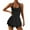 Black, variant on Qiopertar Women's Summer Sleeveless Jumpsuit Back Cross Casual Comfy Sports Romper Yoga Tennis Dress Solid Color Outdoor Breathable Activewear, Dark Blue XXL