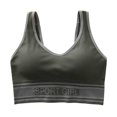 thumbnail image 4 of Darzheoy Sports Bras for Women 1 Bra For Girls V Neck Cami Vest Padded Seamless Bralette Straps Sleeping Bras Push Up Tank Tops Underwear One Size, 4 of 4