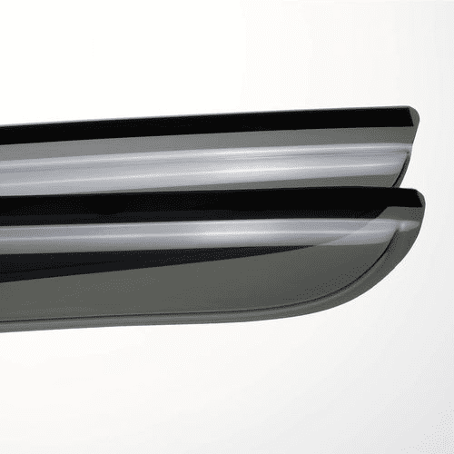 Side Window Visor Rain Guards — Out-Channel, Compatible with 2012-2015 Honda Civic 4D/4DR Sedan,4pcs Dark Smoke Wind Deflectors, UV-Resistant