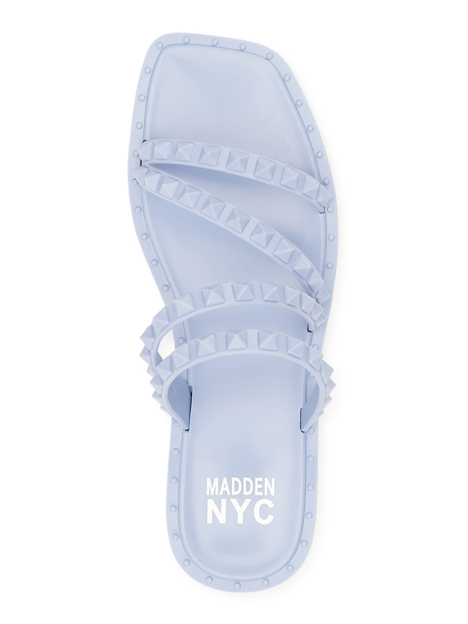Madden NYC Women's Studded Strappy Jelly Slide Sandals - image 4 of 5