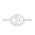 thumbnail image 4 of Rosec Jewels Lab Created Diamond Ring for Women - EF-VS Grade East West Engagement Ring, 10K White Gold, US 7.50, 4 of 8