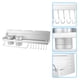 thumbnail image 5 of Billuyoard Práctico estante de aluminio para almacenamiento de cocina, organizador de utensilios de cocina, ganchos para especias, vajilla, Organizadores de utensilios de cocina 40CM, 5 of 6