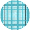 thumbnail image 1 of Ahgly Company Indoor Square Patterned Butterfly Blue Area Rugs, 3' Square, 1 of 6