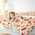 thumbnail image 4 of Manfei Fire Truck 2pcs Bedding Comforter Set,Firefighter Car Twin Comforter Sets,Cartoon Car Bedding Set,Ultra Soft Cute Room Decoration,Reversible, 4 of 8