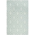 thumbnail image 3 of Safavieh Dhurries Light Blue/Ivory Area Rug, 3 of 7