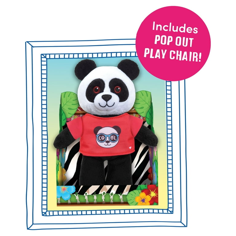 Build-A-Bear Workshop Safari Friends Stuffing Station, 21 Pieces, Leopard,  Monkey, and Panda, Kids Toys for Ages 3 Up, Gifts and Presents