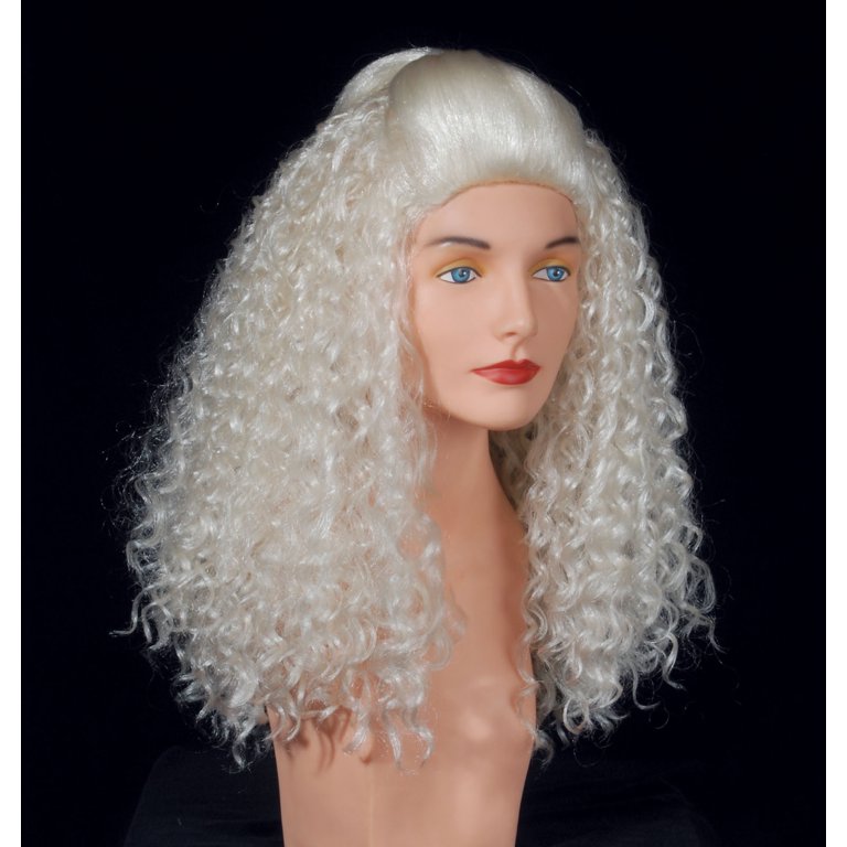 Star Power Superstar Crimped Curly Platinum Wig Blonde One Size