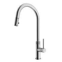 VIGO Bristol Single Handle Pull-Down Sprayer Kitchen Faucet in Stainless Steel
