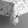thumbnail image 3 of Cute Halloween Ghosts Pattern Rectangle Tablecloth 60"x84",Waterproof Polyester Rectangle Table Cloth, Wipeable Spillproof Polyester Tablecloth for Dining, Camping, Indoor and Outdoor, 3 of 5