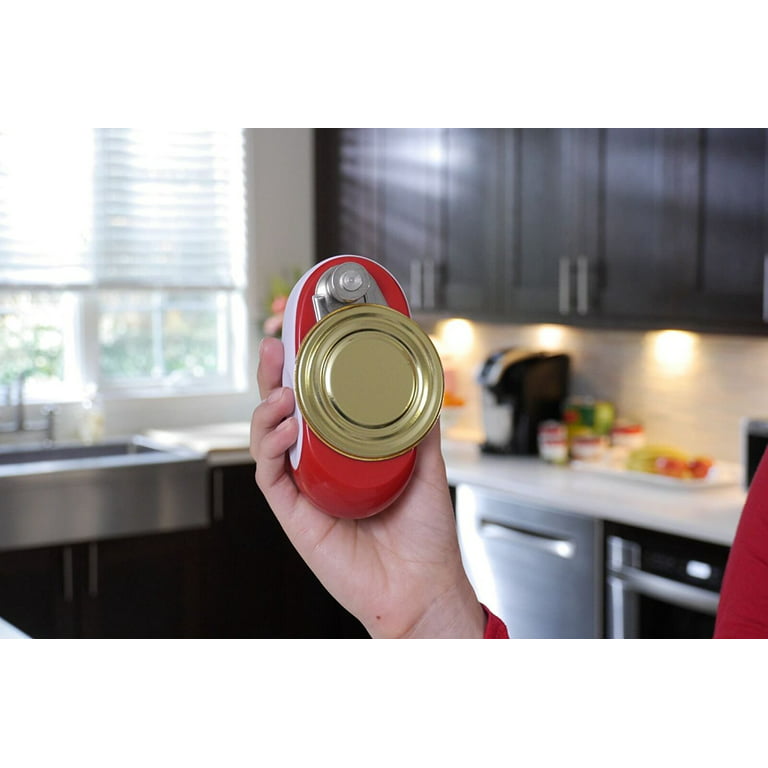  Tornado Can Opener - Hands Free, Automatic 1-Touch Smooth Edge  with Built-In Retrieval Magnet - Great for Arthritis Sufferers - Red: Electric  Can Openers: Home & Kitchen