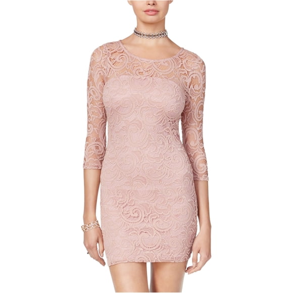 Vestido tubo de Encaje Crystal Doll para mujer rosa pequeño