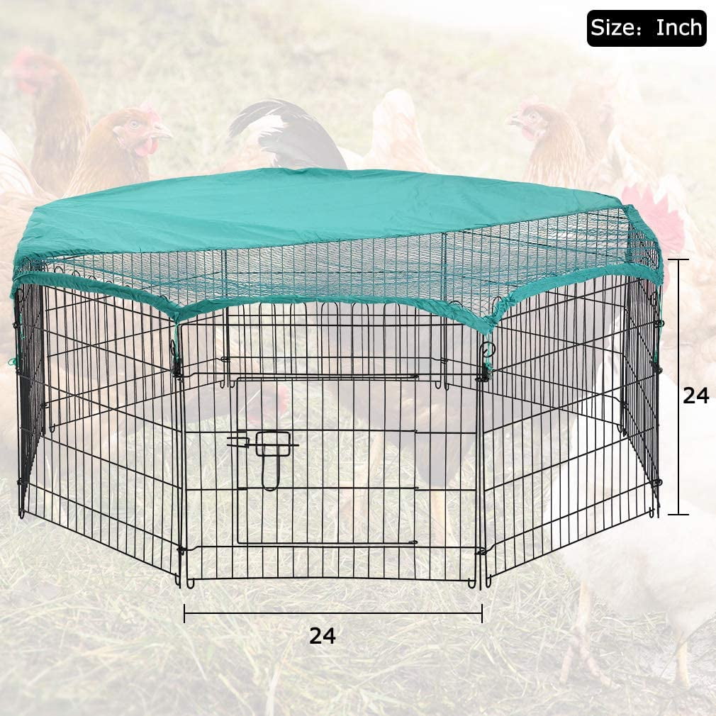Cage Lapin Metal Exercise Playpen For Small Animals - Chicken Rabbit ...