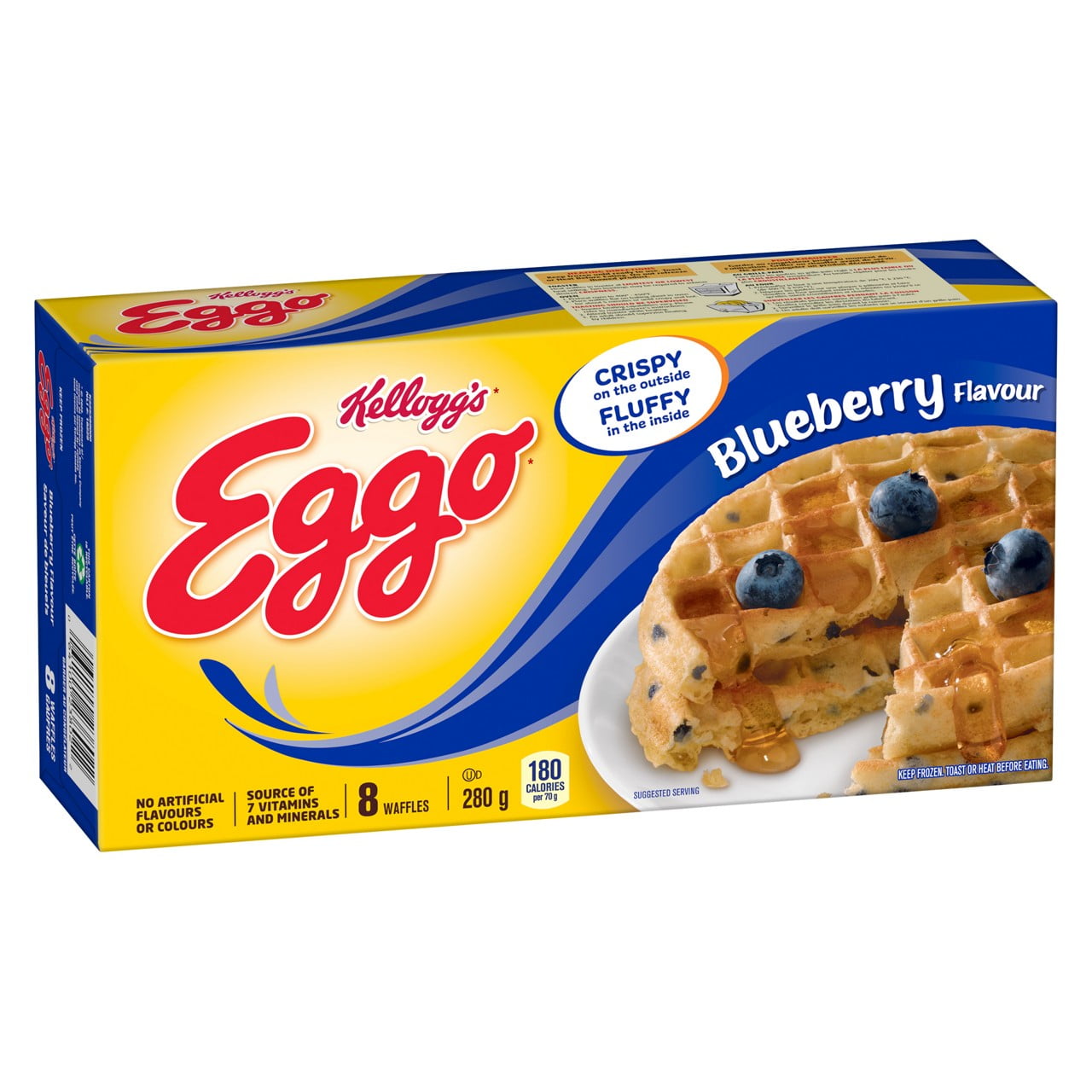 Gaufres EGGO* Saveur de bleuets, 280g (8 gaufres) 280 g, 8 gaufres