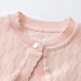 thumbnail image 5 of Rrxhxhs Cropped Cardigan for Girls Scalloped Edge Diamond Hollow Eyelet Knit Long Sleeve Lightweight Breathable Shrug Sweater,8 Years, 5 of 9