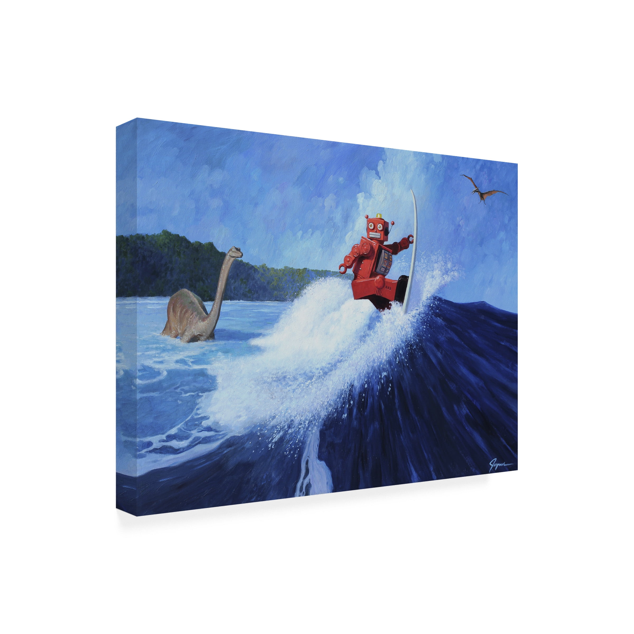 Eric Joyner 'Surfs Up' Canvas Art