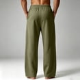 thumbnail image 4 of Men's Wide Leg Sweatpants Oversized Lounge Uncuffed Pants Drawstring Waist Casual Joggers, 4 of 6
