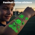 thumbnail image 6 of International Soccer Celebration Glow-in-the-Dark Football Temporary Tattoos, Eco-friendly Safe Adhesive Stickers for Sports Theme Party, Face Body Decals for Soccer Fans, Easy to Apply and Remove, 6 of 6