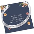 thumbnail image 3 of TINGN Cousin Gifts for Women Girls I Love You Cousin Bracelet Jewelry Gifts for Cousin Female Teen Girl Kids Birthday, 3 of 5