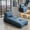 Sofa Bed,Navy Blue, variant on YYuan Folding Sofa Bed with Pillow, Convertible Comfy Couch Bed for Adults Home Lounge, Modern Comfortable Design for Bedroom Living Room, Single,Navy Blue
