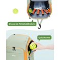 thumbnail image 2 of Pickleball Bag Sportsnew Mochila deportiva grande, color verde menta, 2 of 9