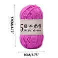 thumbnail image 3 of 5 Strands Milk Crochet Yarn 50g 325m Soft Acrylic Knitting Thread DIY Sweaters,Hats,Dolls & Crafts 1mm Thick for Beginners & Experts 4-Season Use, 3 of 6
