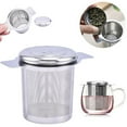 thumbnail image 3 of 304 Steel Tea and Coffee Strainer with Optional Cover for Filtering Tiny Particles, Suitable for Home Use, 3 of 9
