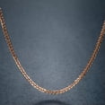 thumbnail image 4 of K-KED Real 18K Rose Gold Chain For Women Female Au750 Gift Wheat Necklace 20inch-50cm/20inch-4.4-4.8g-1.4mm, 4 of 7