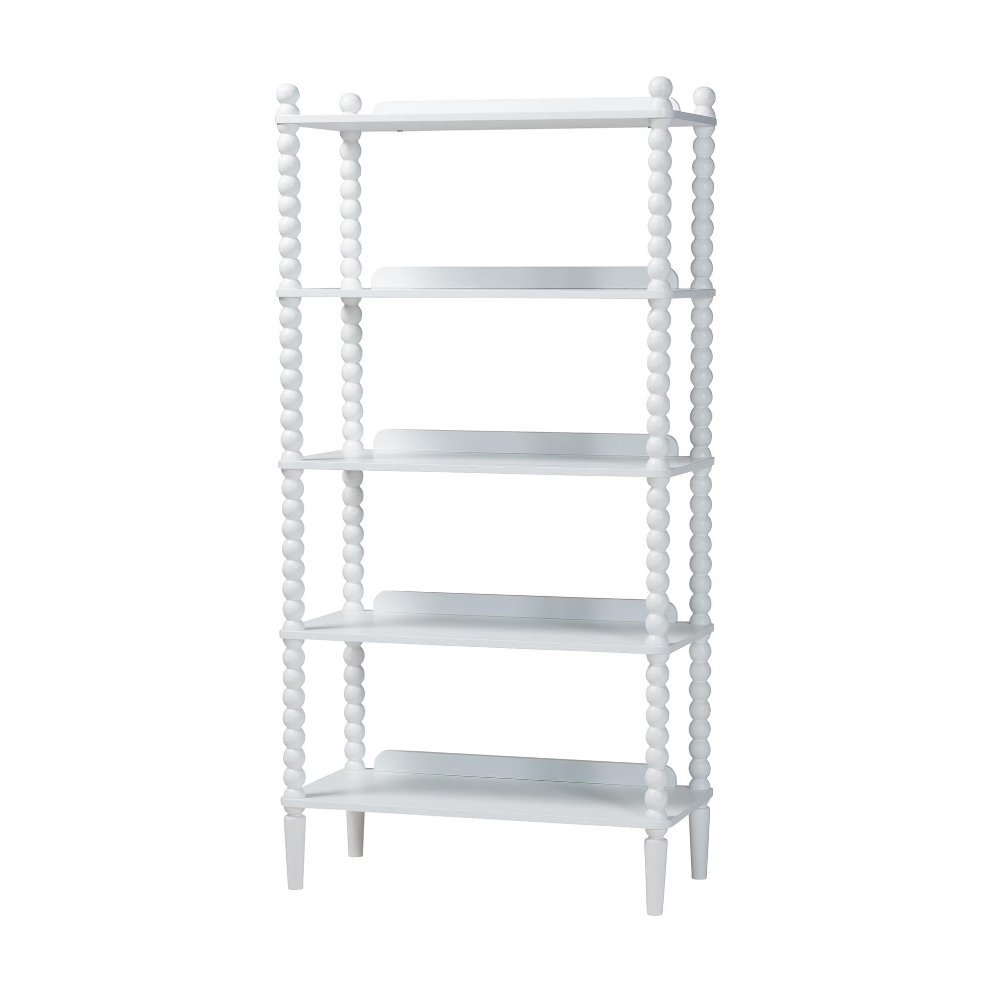 Baxton Studio Lucera Farmhouse Display Shelf, 5-Tier, White