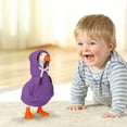 thumbnail image 3 of SLYNSHome Desk Goose Outfits Purple Hoodies Tabletop Goose Accessory Mini Porch Goose Costume Magnetic Goose Statue Clothes for Table Decor, 3 of 6