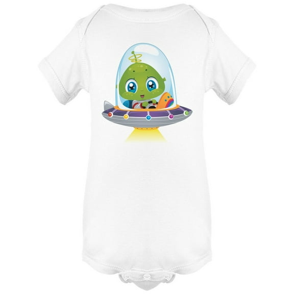 Baby Alien On Spaceship Bodysuit Infant -Image by Shutterstock, Newborn