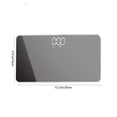 thumbnail image 3 of QJUHUNG  Portable Cosmetic Mirror Electronic Scale  Mini Electronic Scale  Measurable Body Weight  Type-C Charging  Tempered Glass Display  Travel and Home Use, 3 of 4